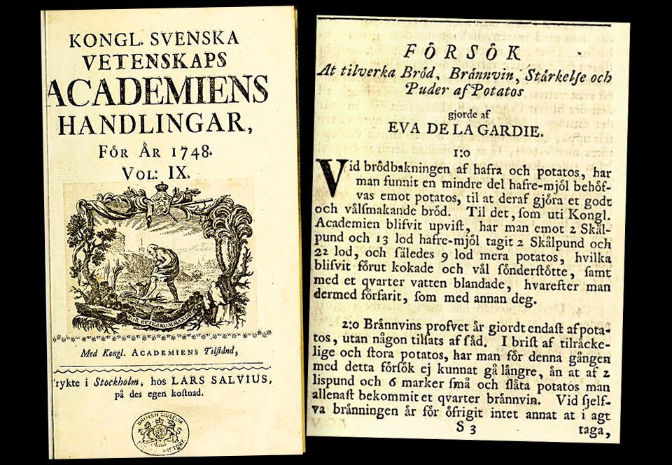 eva dela gardie studie potatis tillverkningkungliga vetenskapsakademien